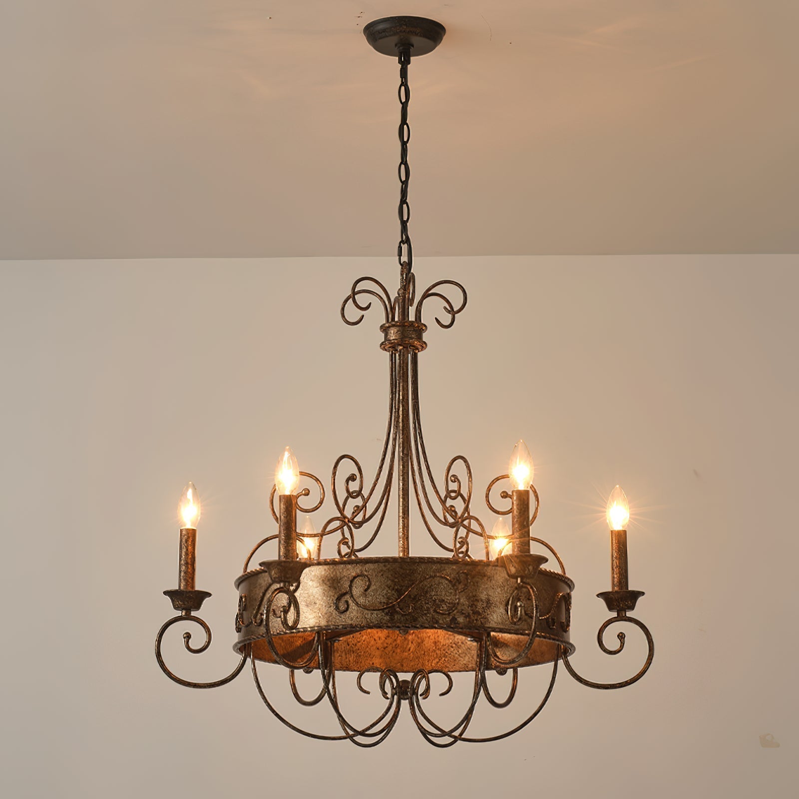 Itheira Industrieller Vintage Kerzenleuchter in Rostoptik-Letslighting