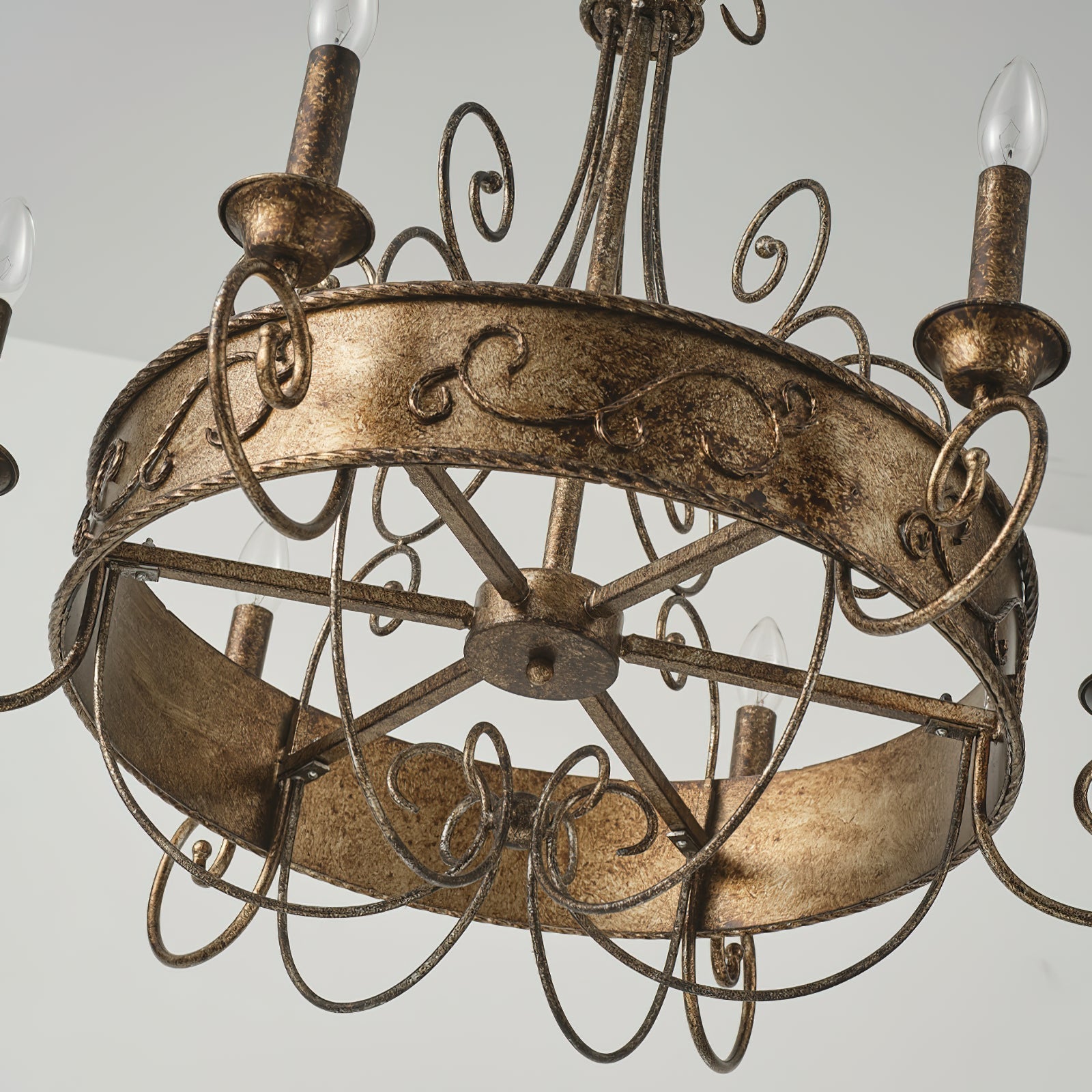 Itheira Industrieller Vintage Kerzenleuchter in Rostoptik-Letslighting