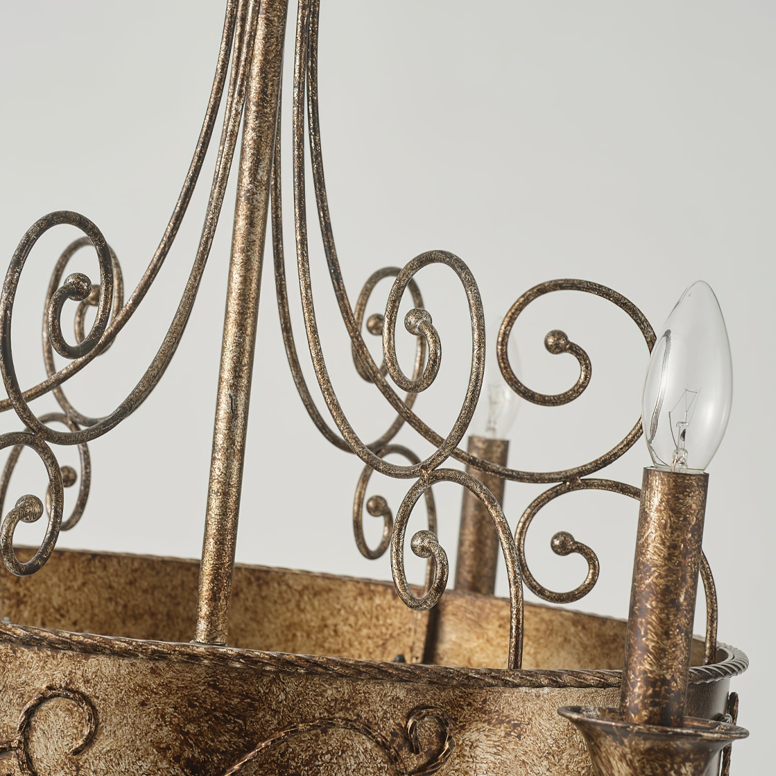 Itheira Industrieller Vintage Kerzenleuchter in Rostoptik-Letslighting