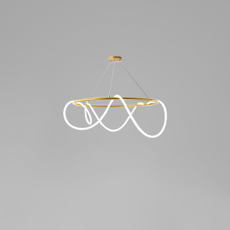 Lustra Kronleuchter Flexibles Silikon Kurve Modern Elegant-Letslighting