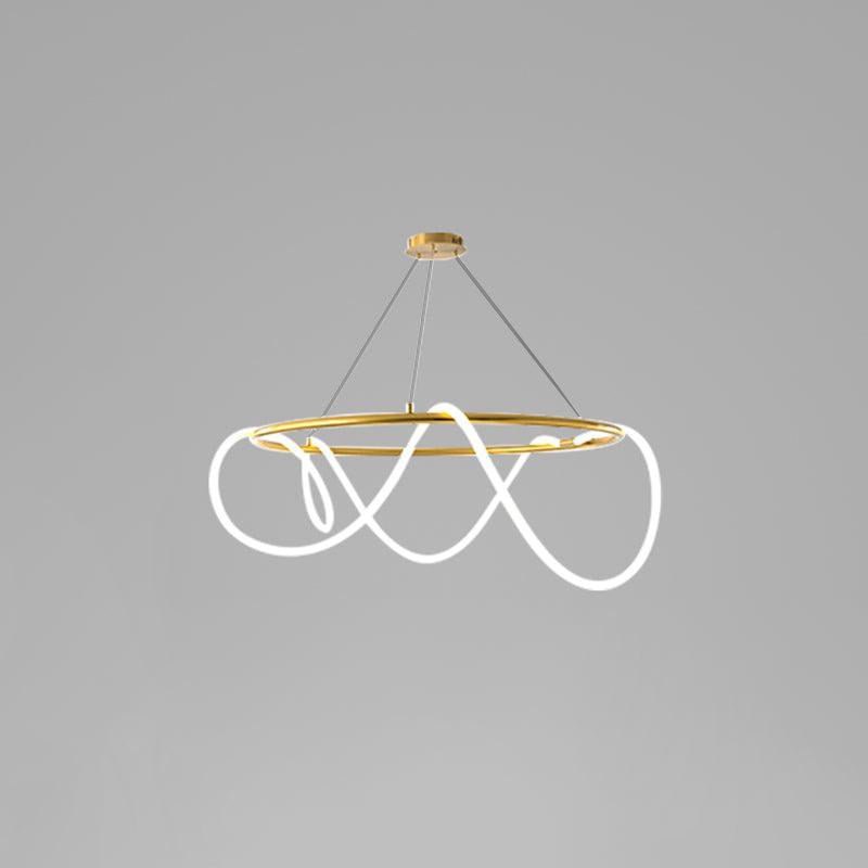 Lustra Kronleuchter Flexibles Silikon Kurve Modern Elegant-Letslighting