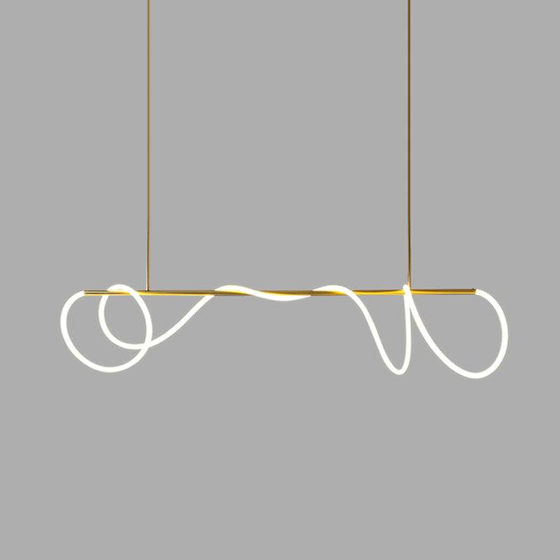 Lustra Kronleuchter Flexibles Silikon Kurve Modern Elegant-Letslighting