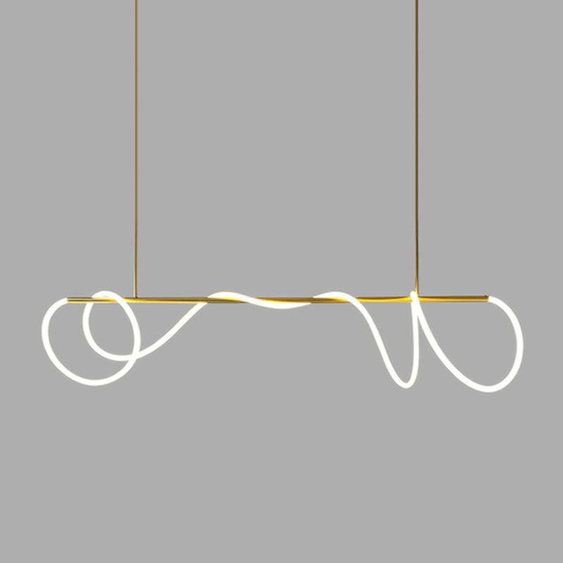 Lustra Kronleuchter Flexibles Silikon Kurve Modern Elegant-Letslighting
