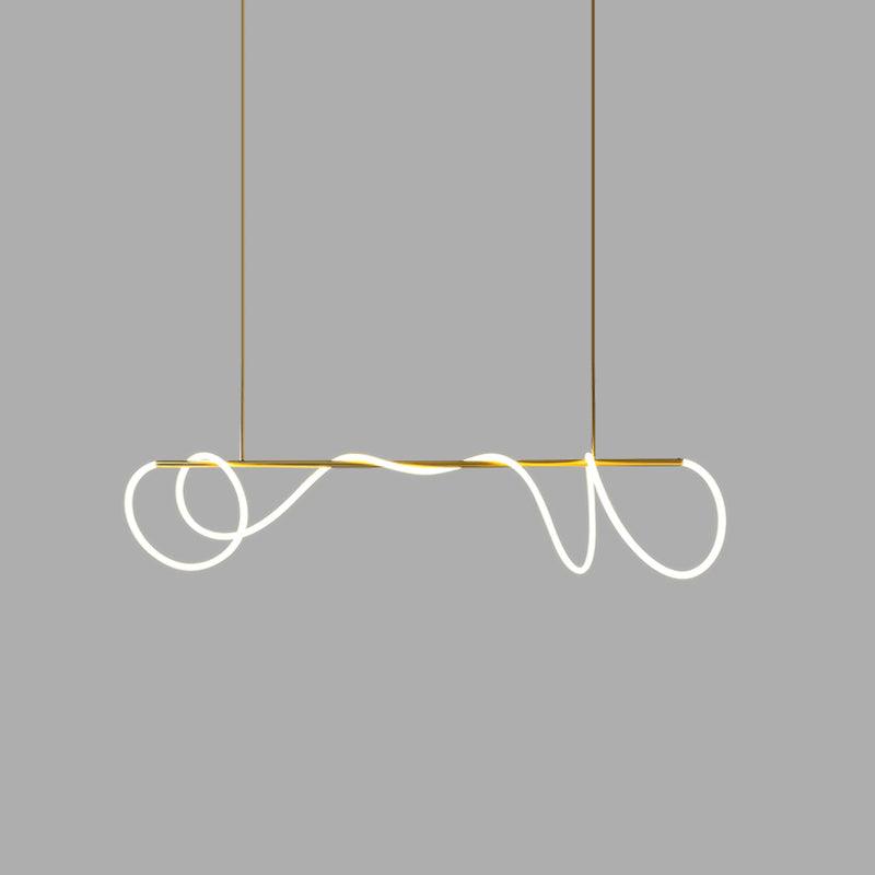 Lustra Kronleuchter Flexibles Silikon Kurve Modern Elegant-Letslighting