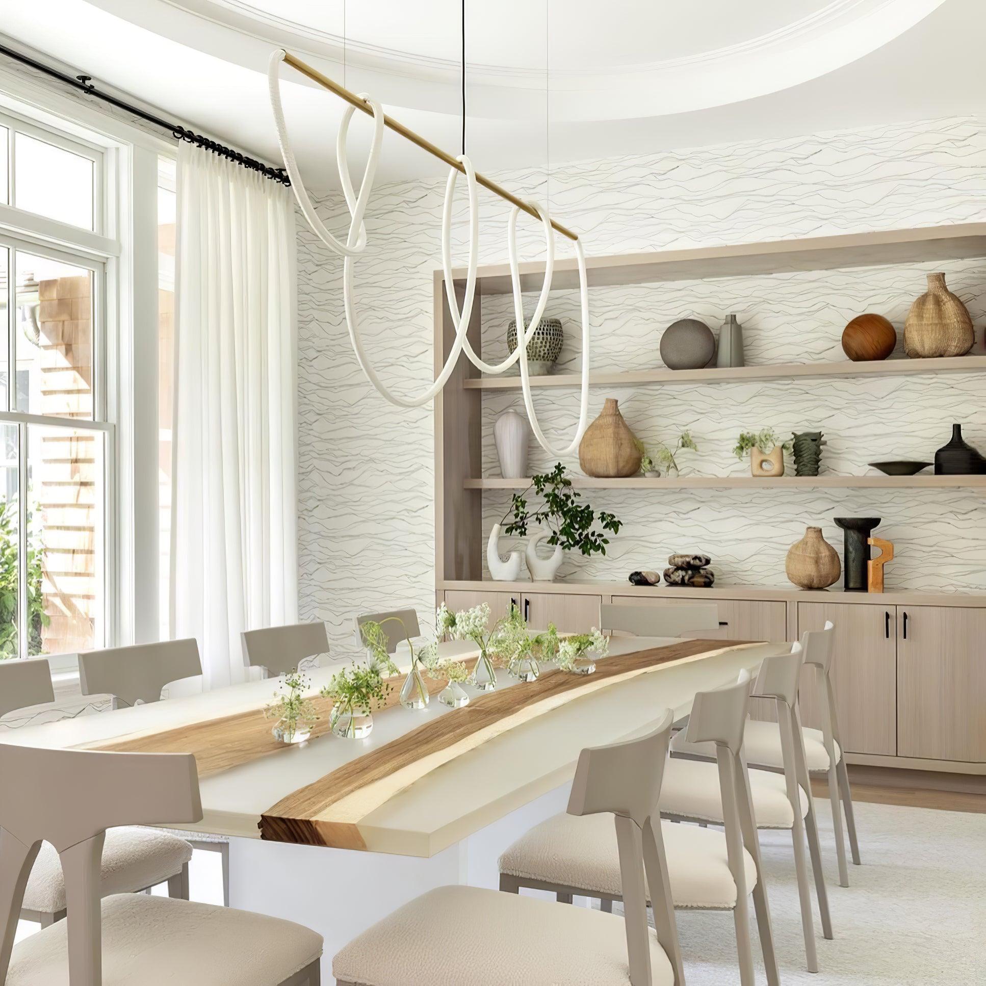 Lustra Kronleuchter Flexibles Silikon Kurve Modern Elegant-Letslighting