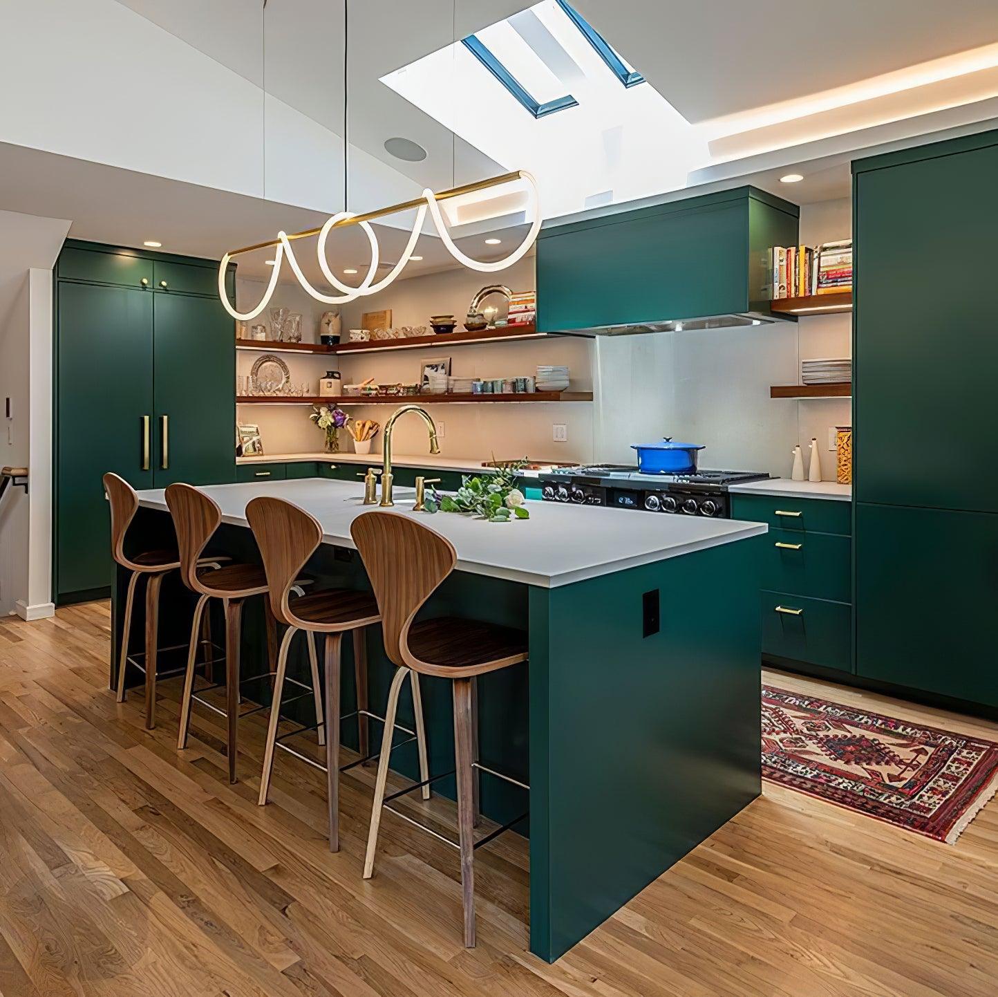 Lustra Kronleuchter Flexibles Silikon Kurve Modern Elegant-Letslighting