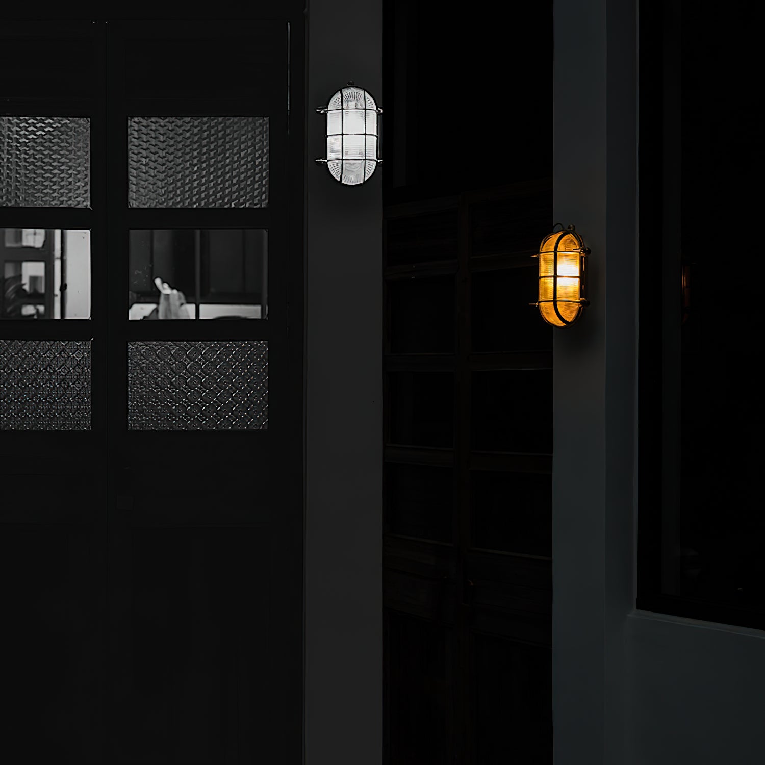 Erthearis Messing Vintage Bunker Wandleuchte-Letslighting