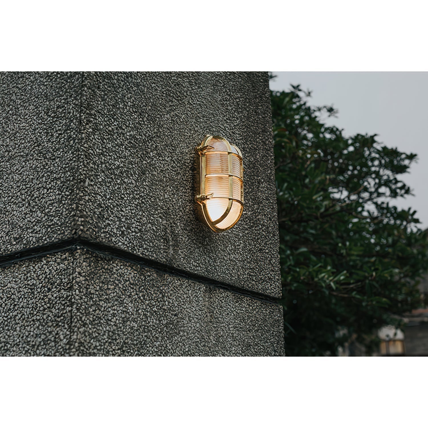 Erthearis Messing Vintage Bunker Wandleuchte-Letslighting