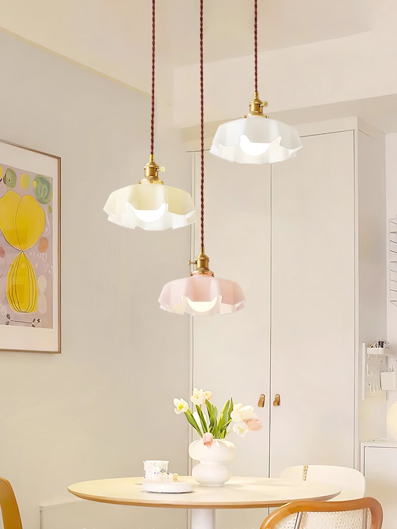 Lustra Pendelleuchte Leuchte Französisch Blume für Esszimmer-Letslighting