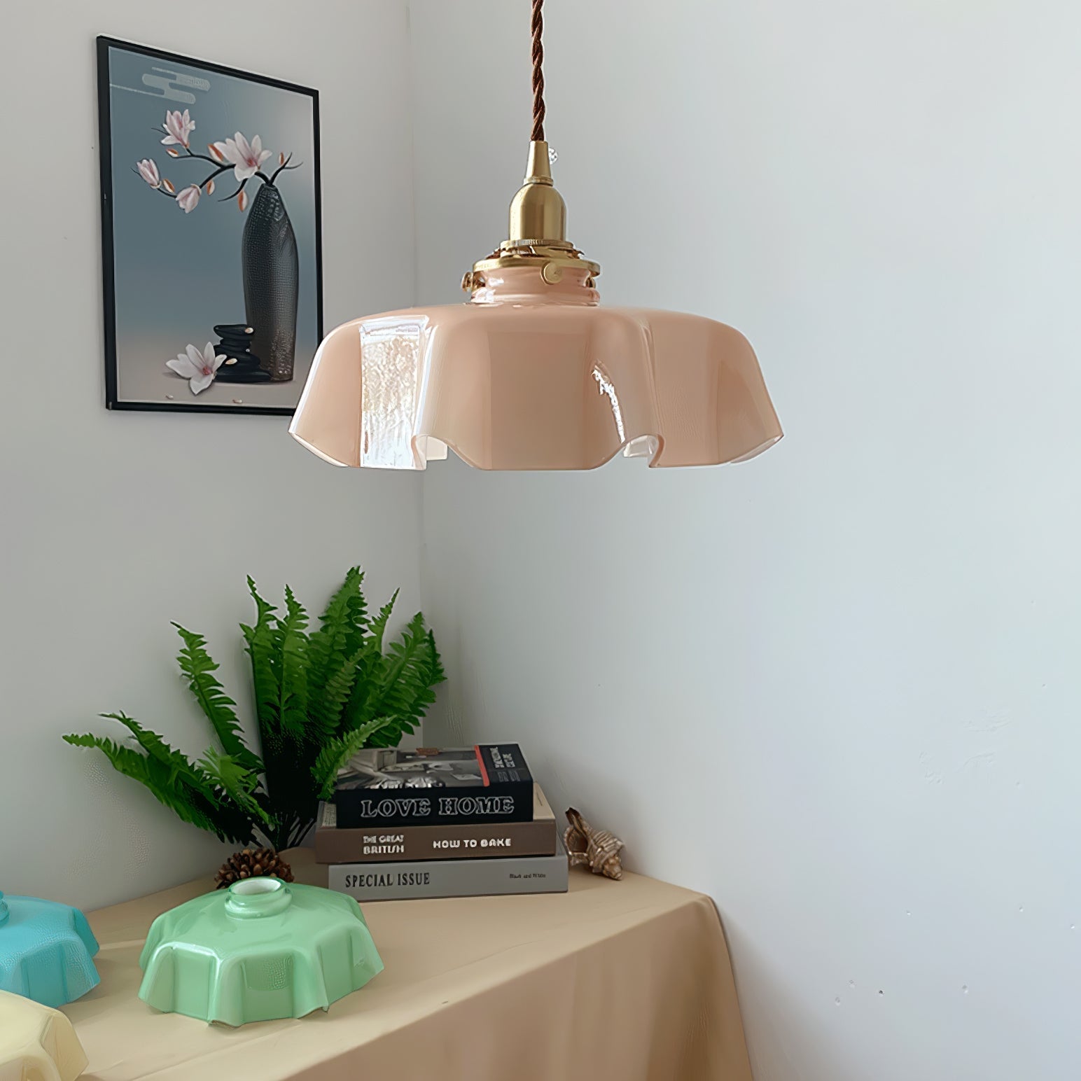 Lustra Pendelleuchte Leuchte Französisch Blume für Esszimmer-Letslighting