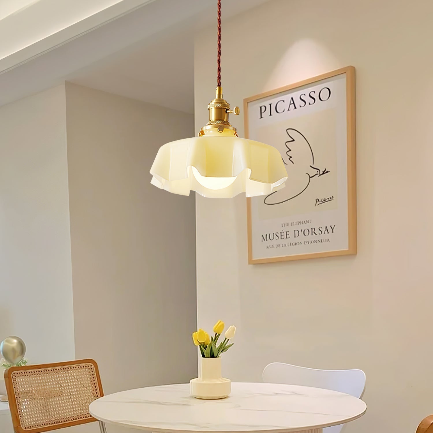 Lustra Pendelleuchte Leuchte Französisch Blume für Esszimmer-Letslighting