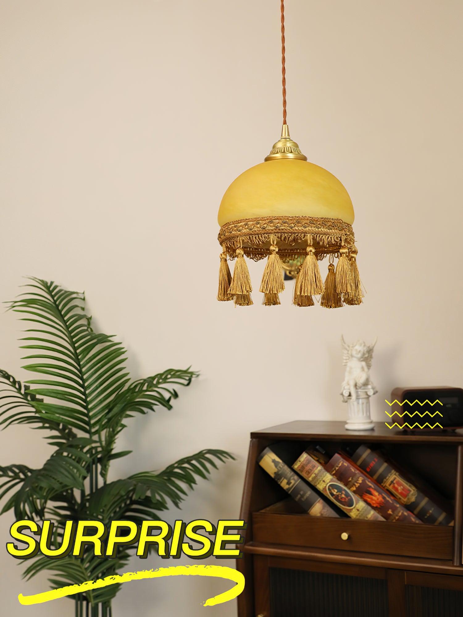 French Tassels Brass Pendant Light - Blowlighting