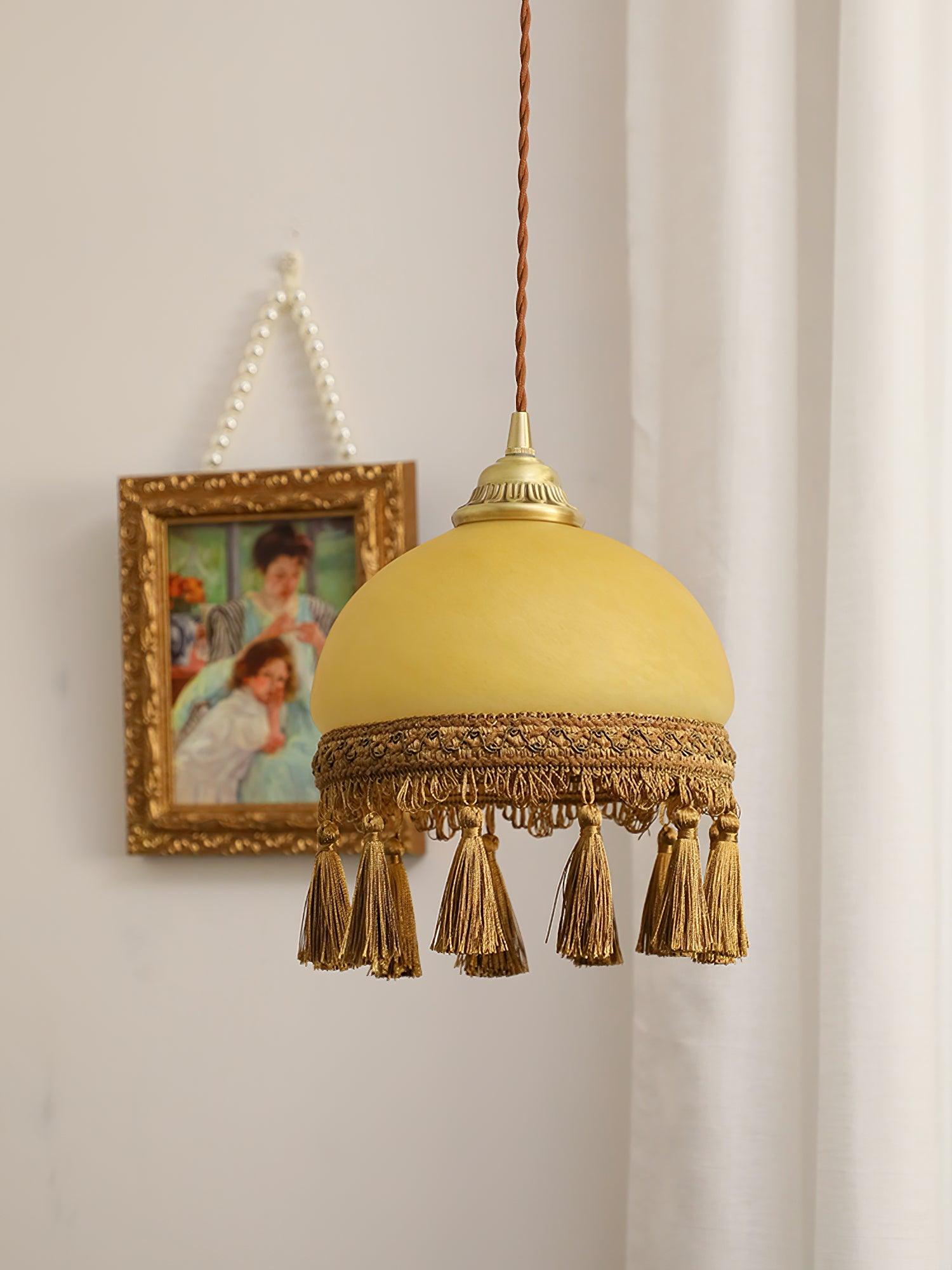 French Tassels Brass Pendant Light - Blowlighting