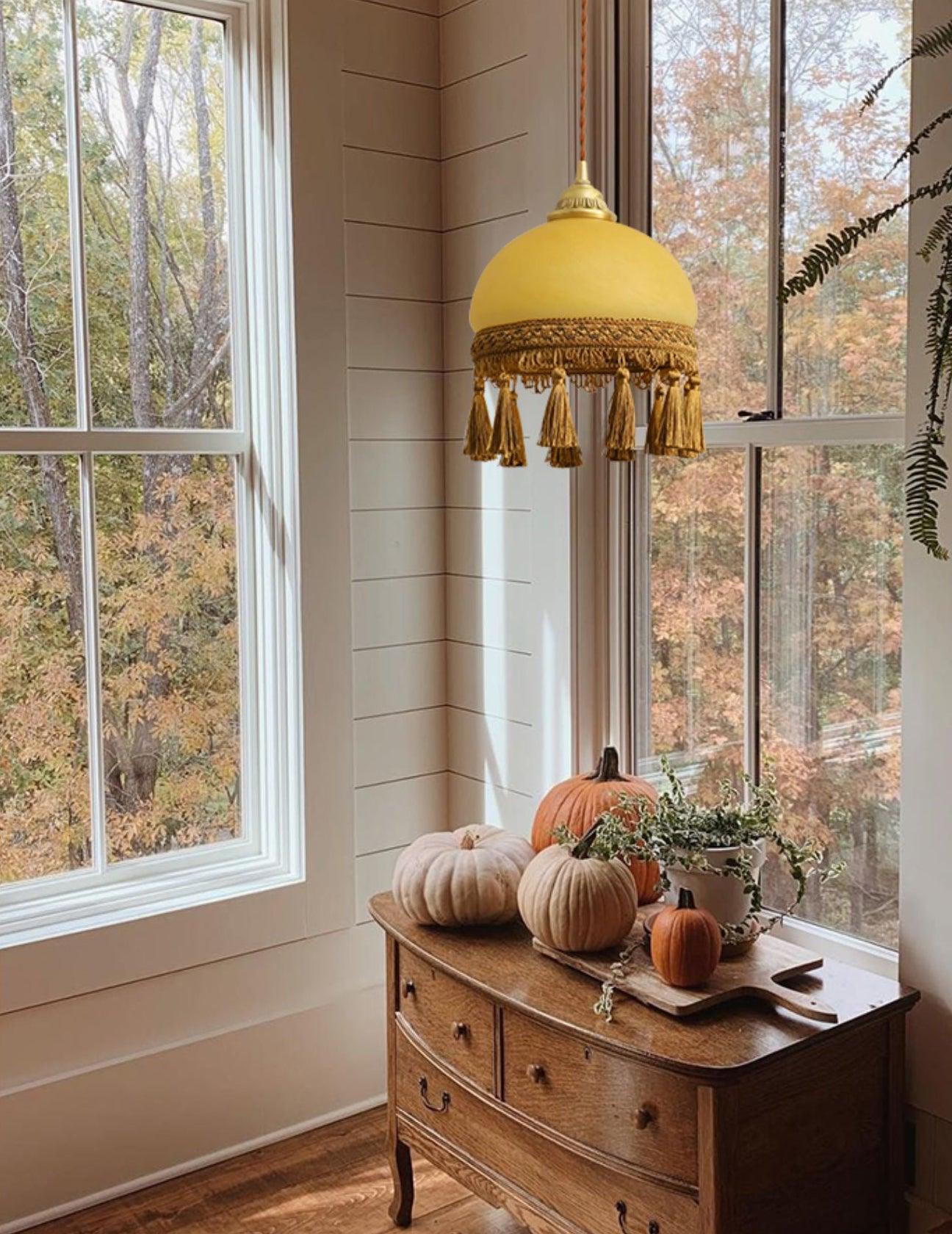 French Tassels Brass Pendant Light - Blowlighting