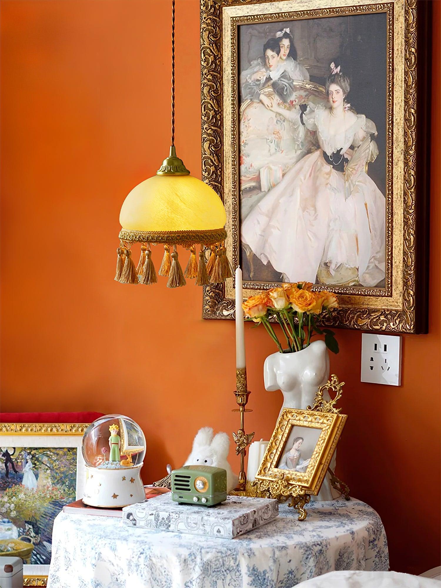 French Tassels Brass Pendant Light - Blowlighting