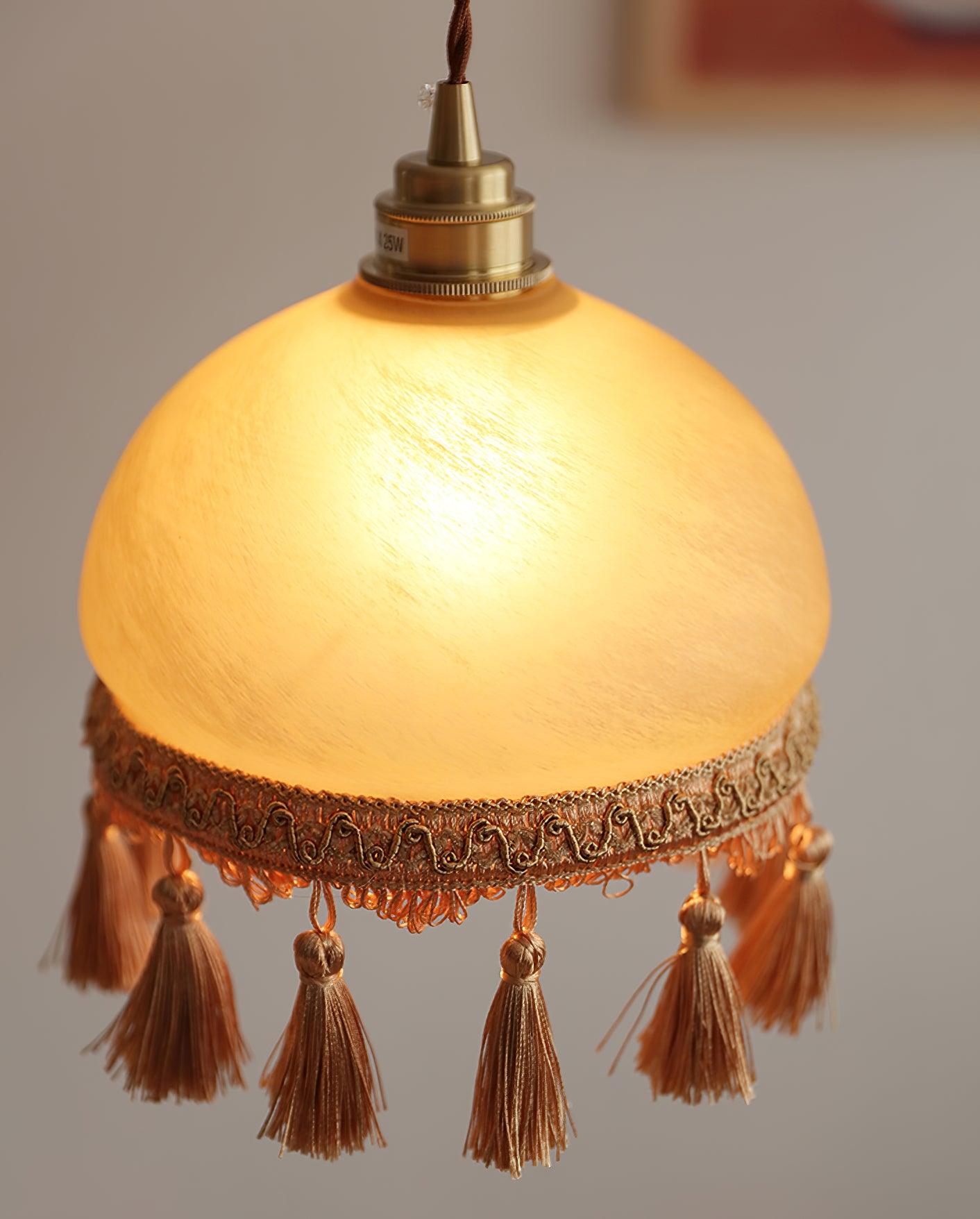 French Tassels Brass Pendant Light - Blowlighting