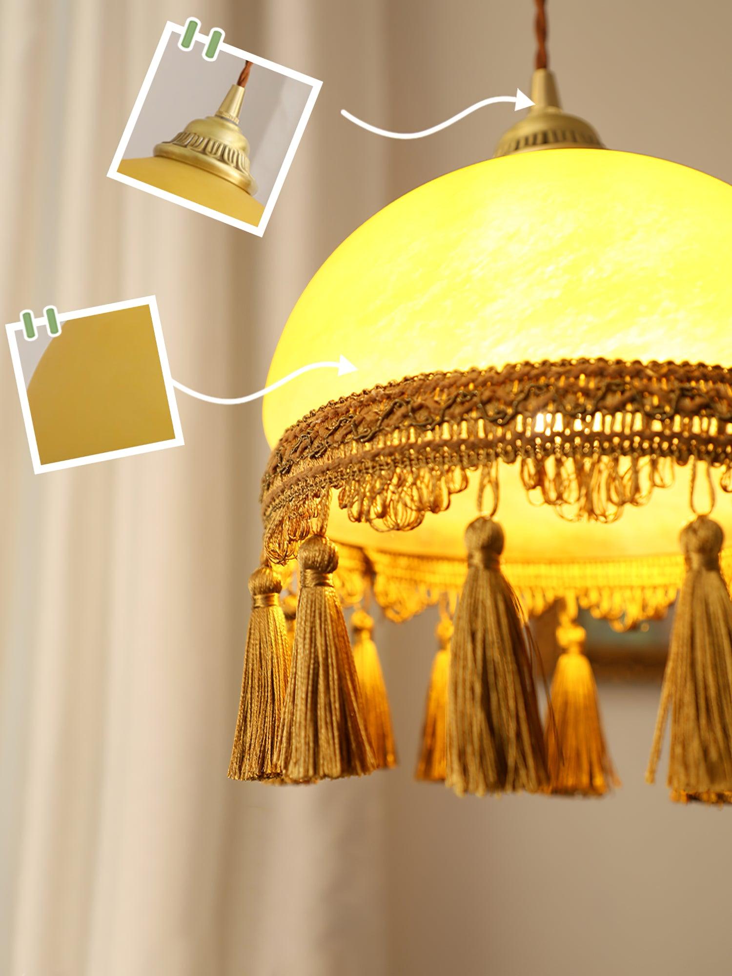French Tassels Brass Pendant Light - Blowlighting