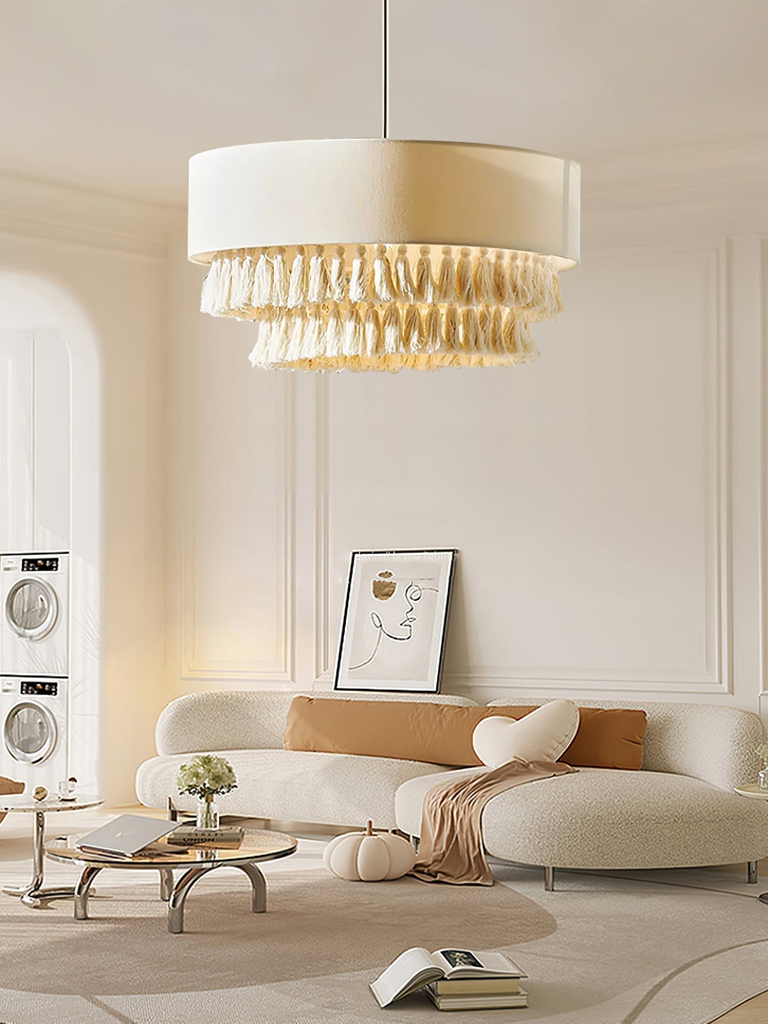 Cicaros Postmoderne Luxus-Stoff-Pendelleuchte-Letslighting