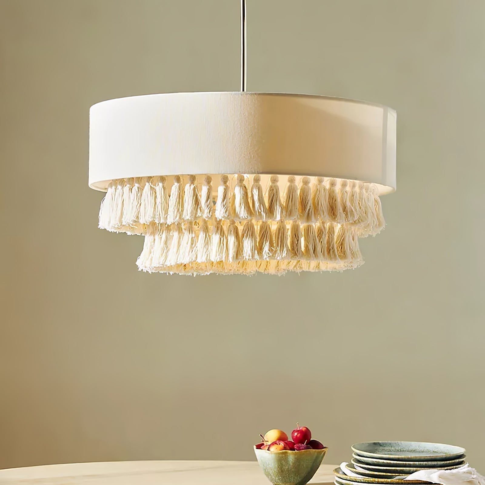 Cicaros Postmoderne Luxus-Stoff-Pendelleuchte-Letslighting