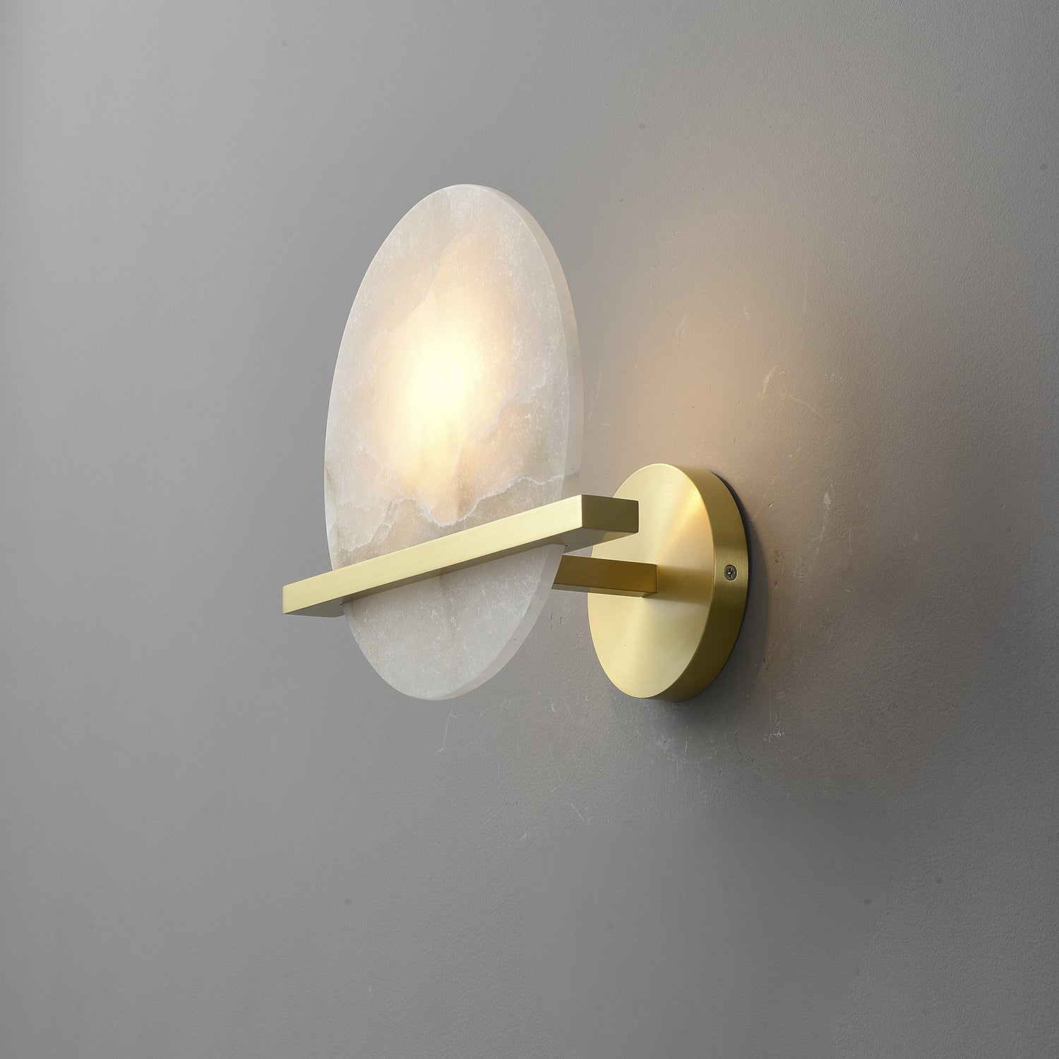 Vomiror Sphere Alabaster Wall Light - Neutralighting