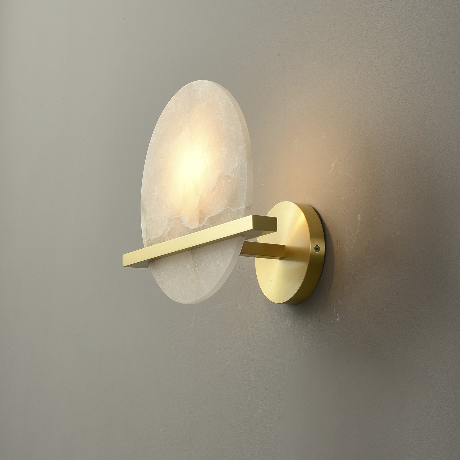 Vomiror Sphere Alabaster Wall Light - Neutralighting