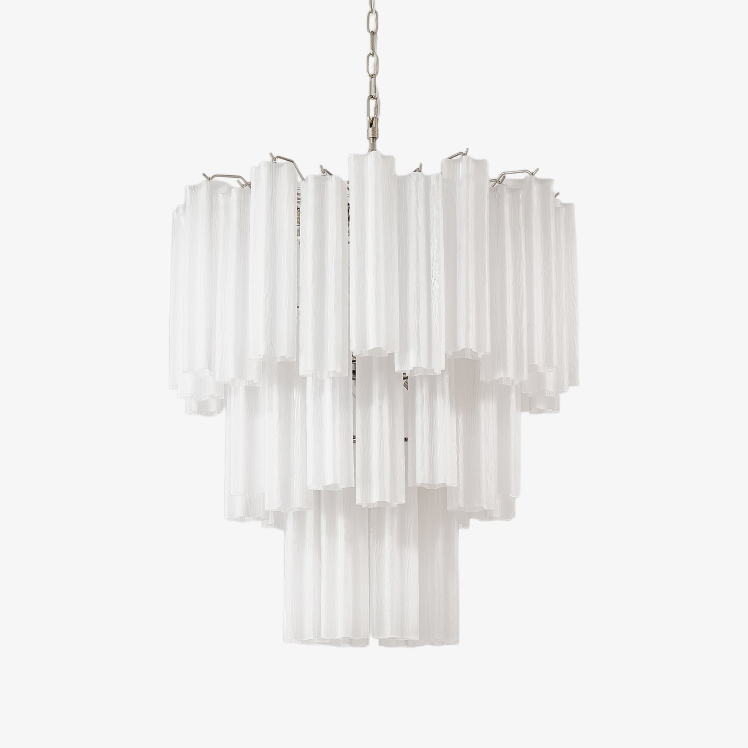 Aurora Chandelier Frosted Glass Tubes Layered Minimalist - Neutralighting