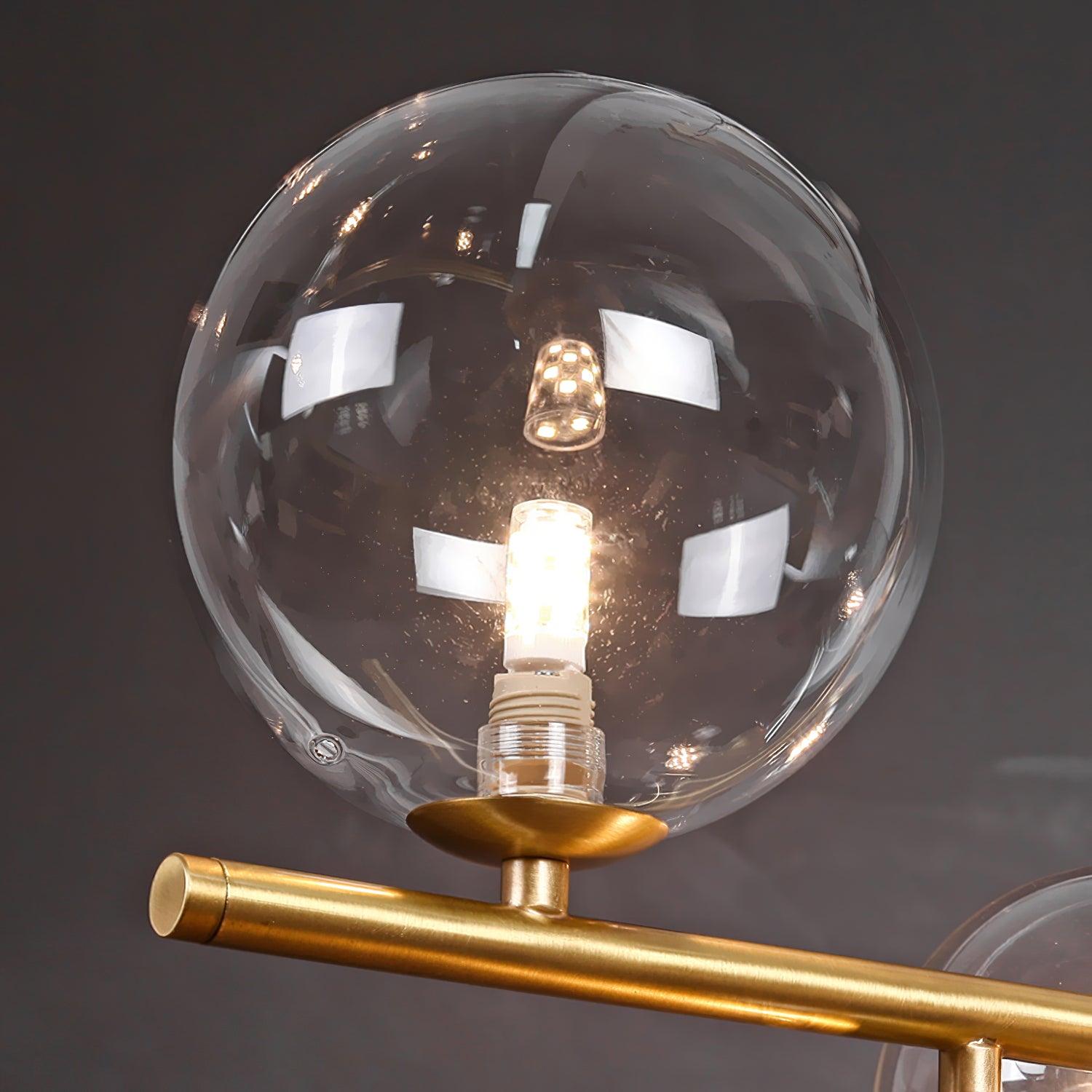 Lustra Pendelleuchte Gold Glas Messing-Letslighting