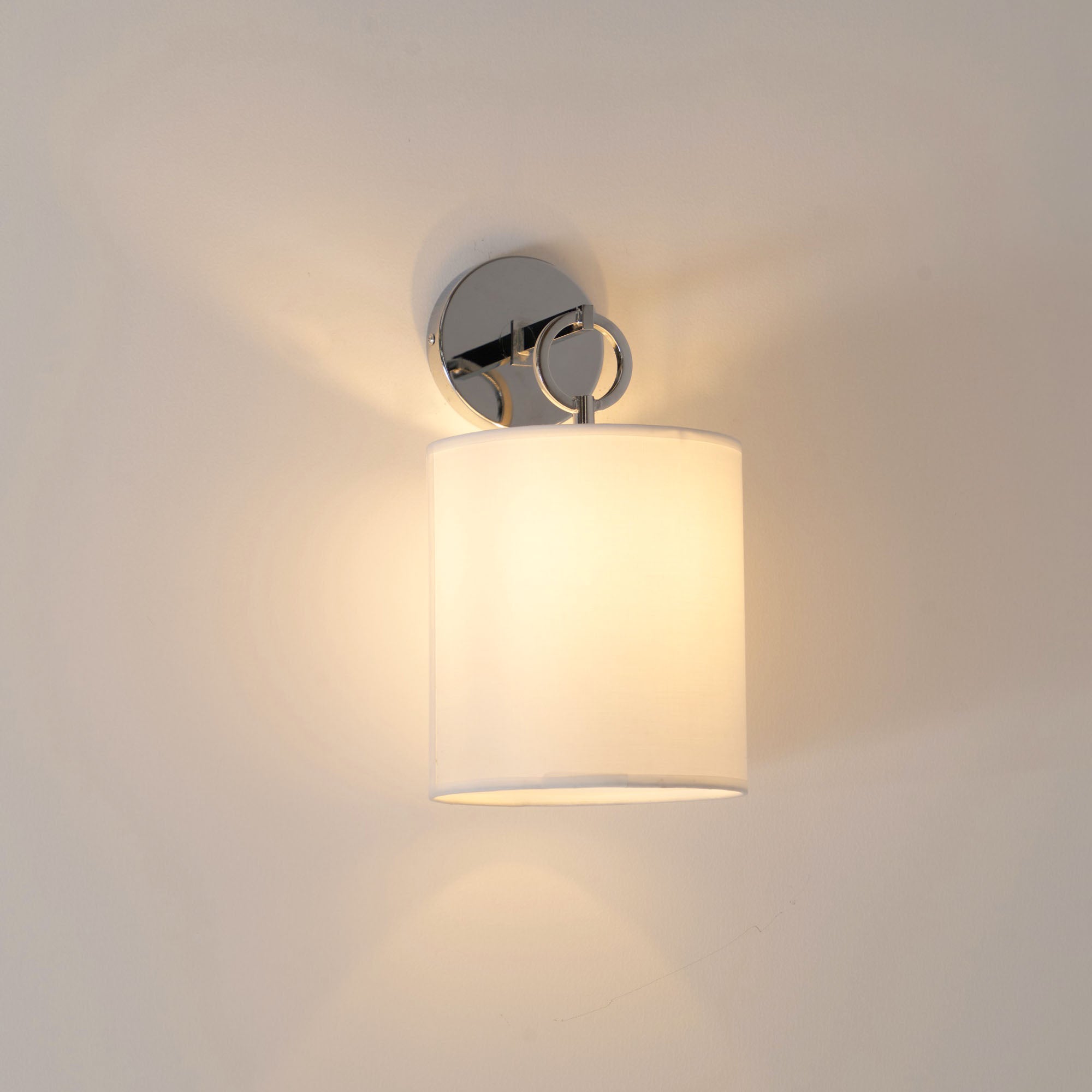 Cotheor Kreis Messing Stoff Wandleuchte-Letslighting