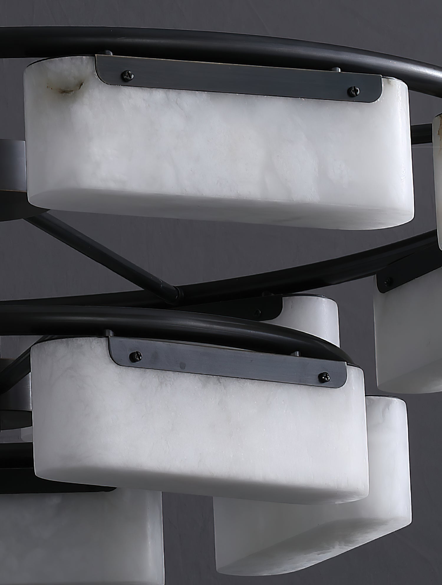 Varaeia Modern Minimalist Brass Alabaster Chandelier - Letslighting