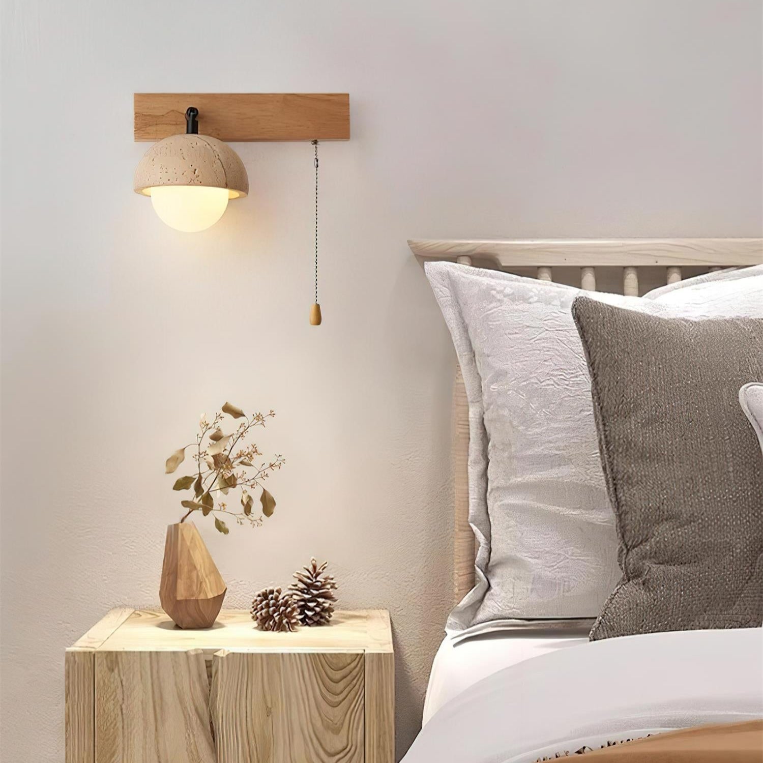 Gevon Travertine Wall Lamp - Letslighting