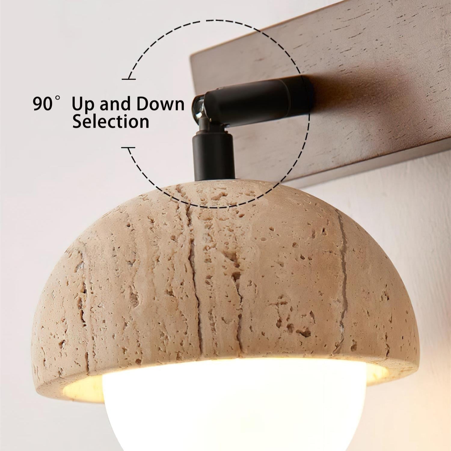 Gevon Travertine Wall Lamp - Letslighting