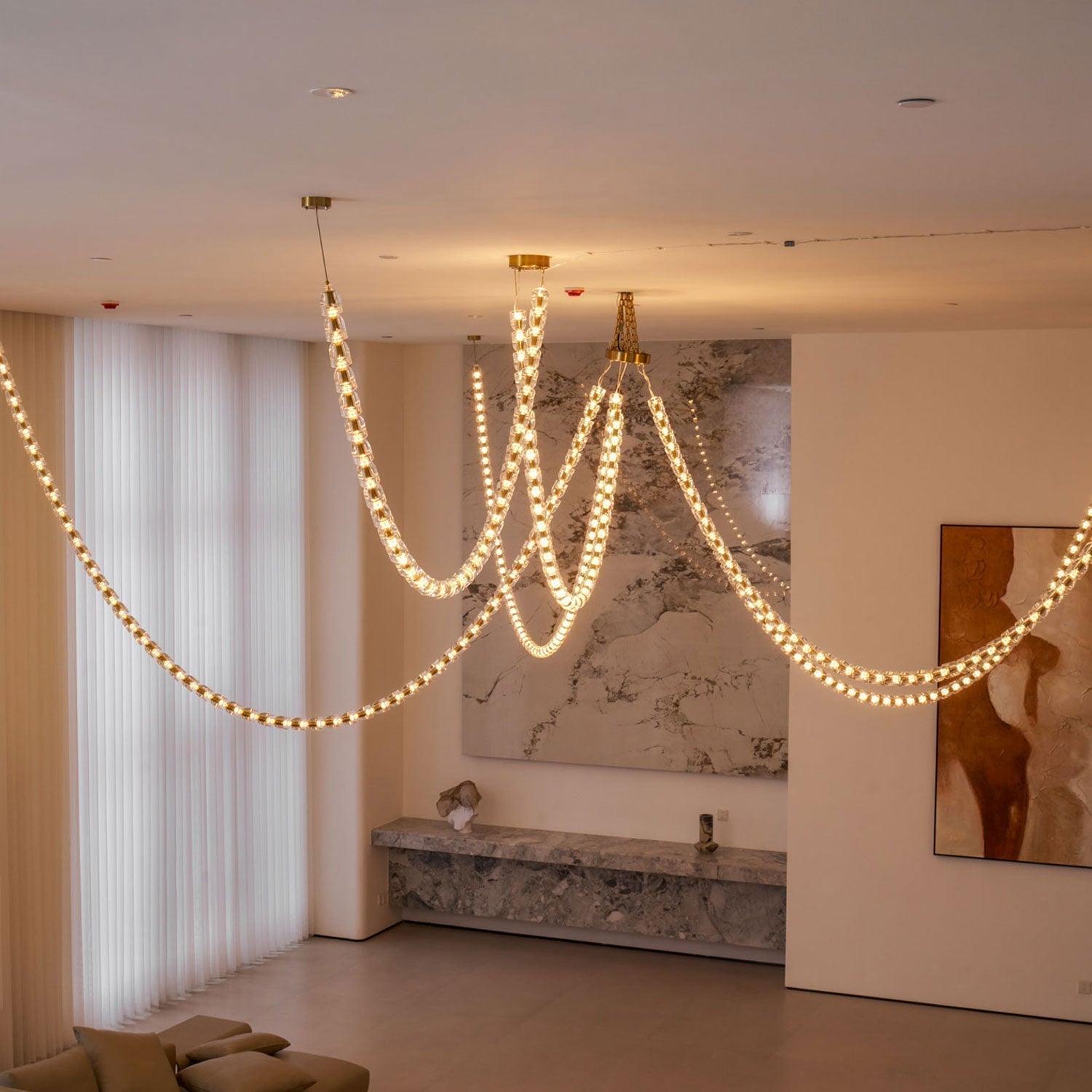 Gabriel Gold Chandelier - Blowlighting
