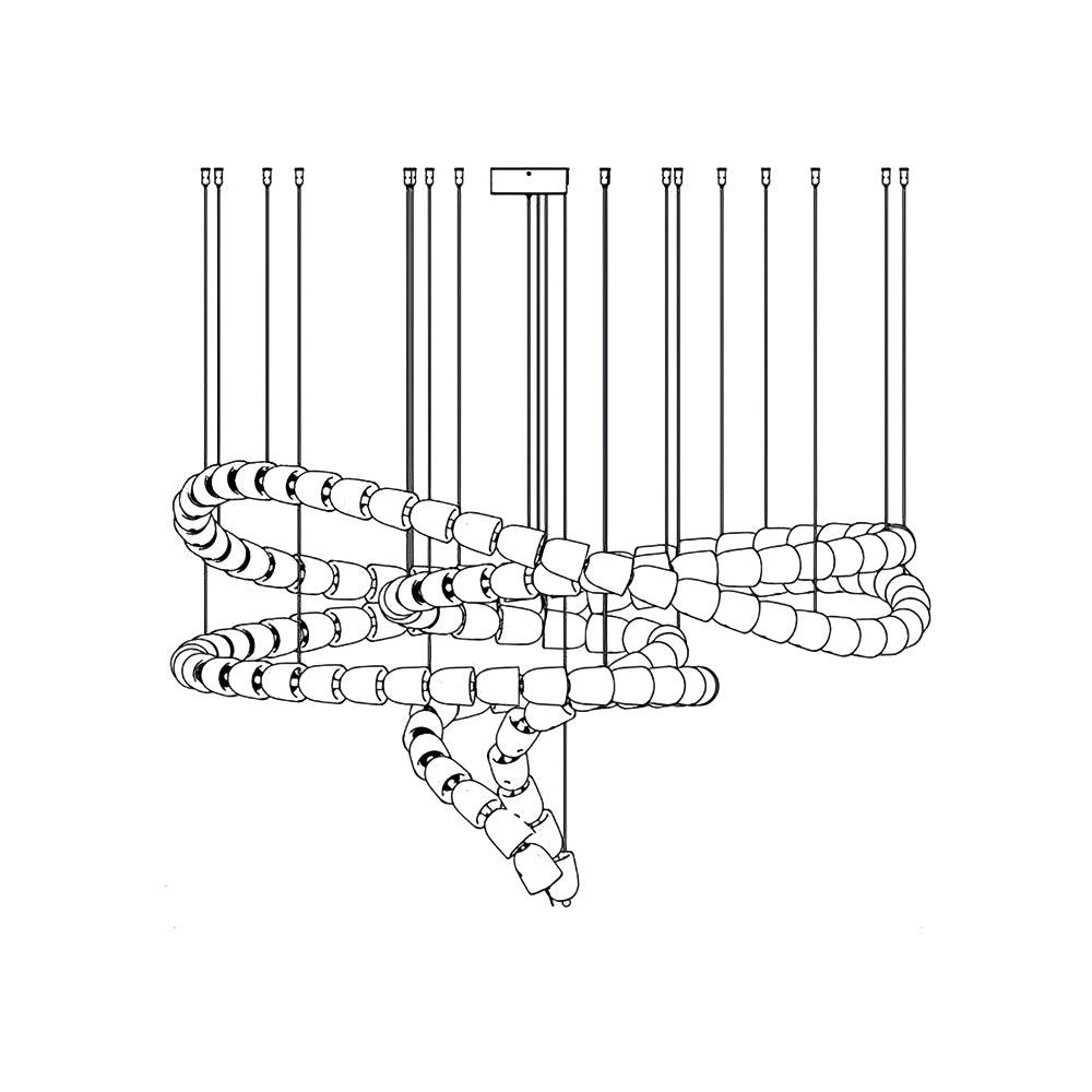 Gabriel Gold Chandelier - Blowlighting