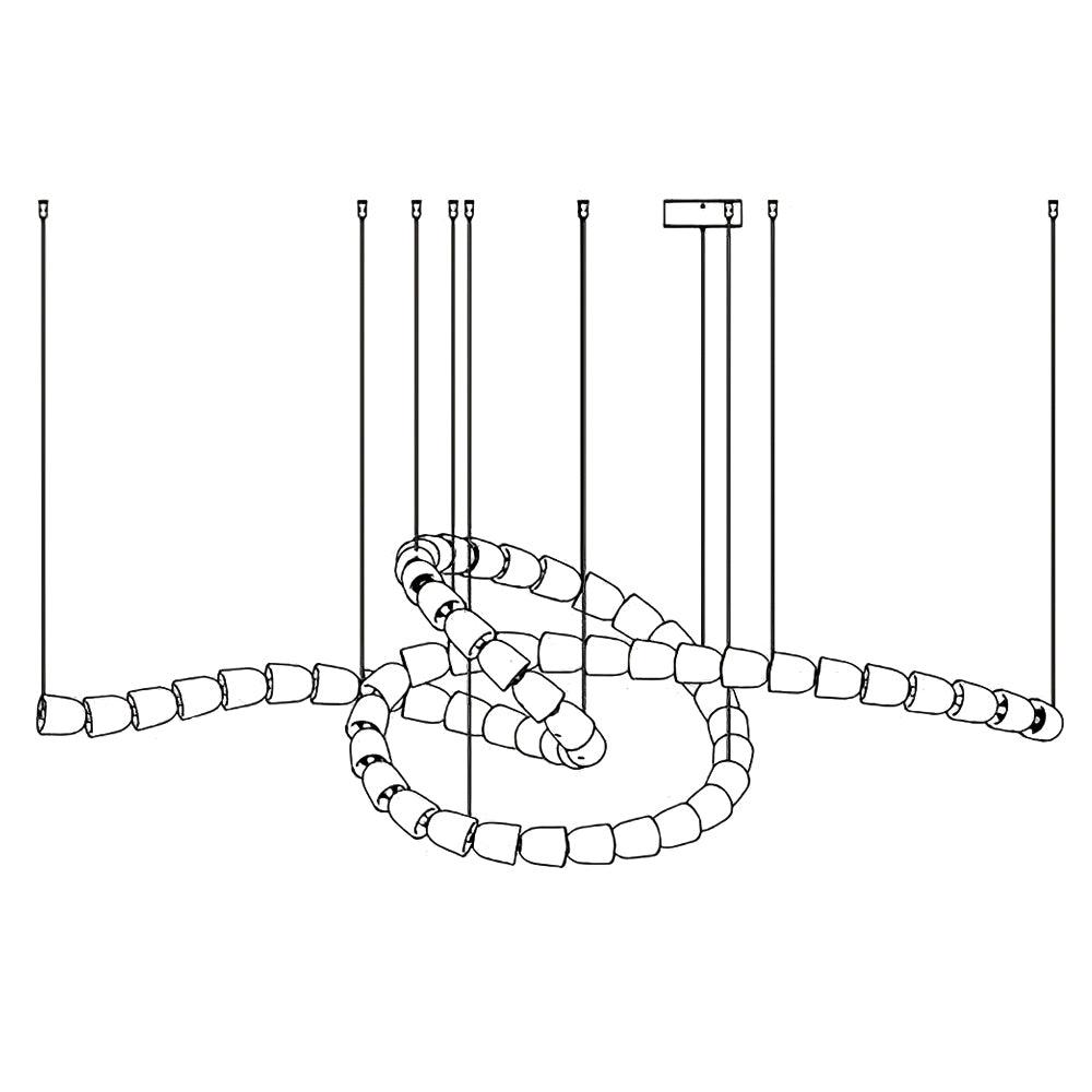 Gabriel Gold Chandelier - Blowlighting