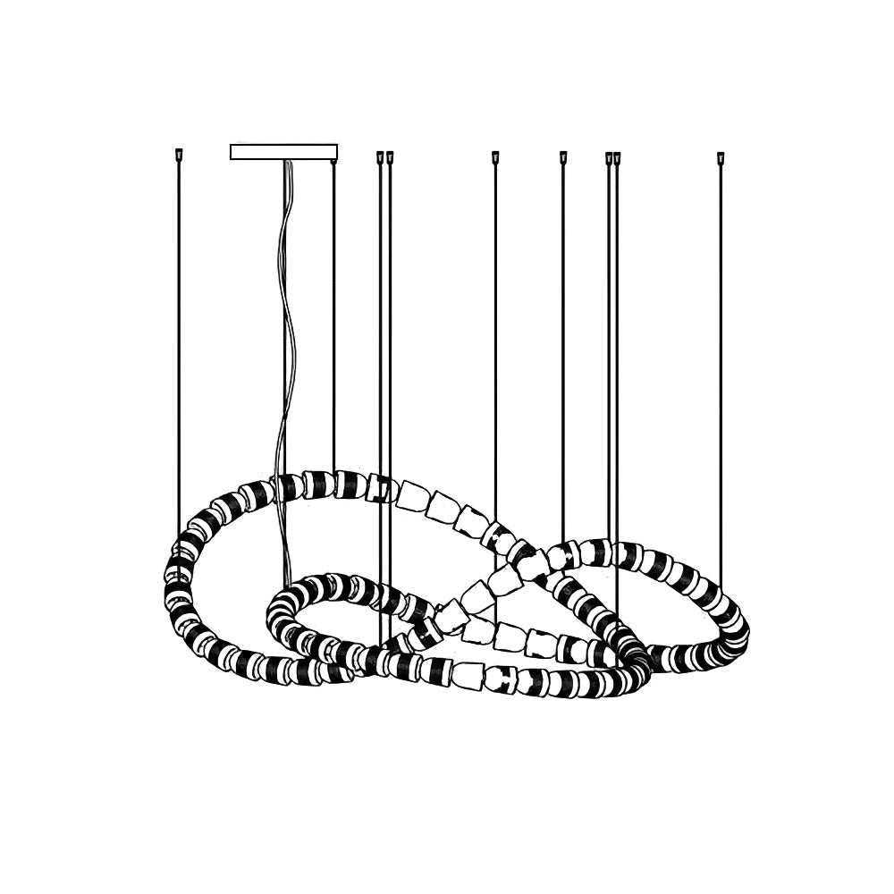 Gabriel Gold Chandelier - Blowlighting