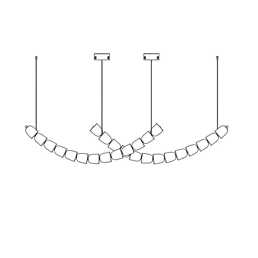 Cascade Moderner Kronleuchter aus Chrom-Letslighting