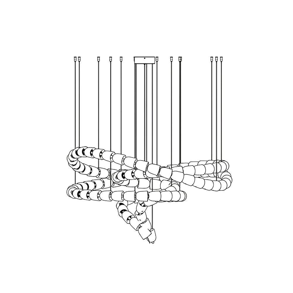 Cavenira Art-Deco-Kristallleuchter-Letslighting