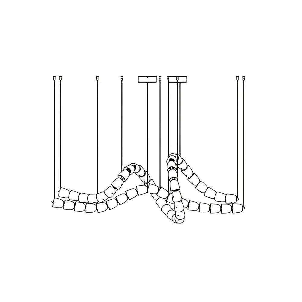 Zevenila Moderner Kronleuchter aus Metall-Letslighting
