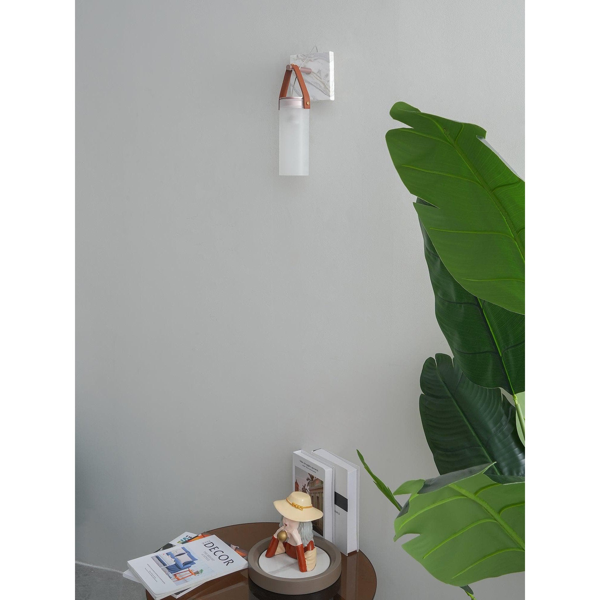 Zerinen Modern Minimalist Marble Glass Wall Lamp - Letslighting