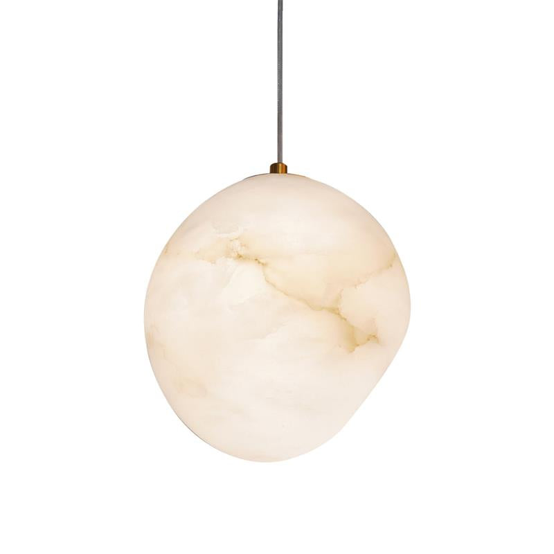 Codoriel Modern Minimalist Brass Alabaster Pendant Light - Letslighting