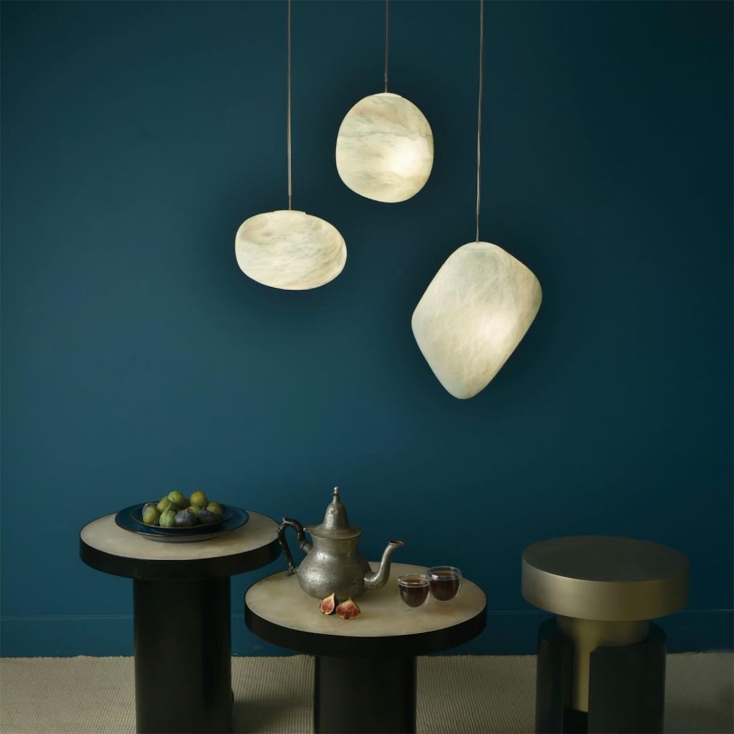 Codoriel Modern Minimalist Brass Alabaster Pendant Light - Letslighting