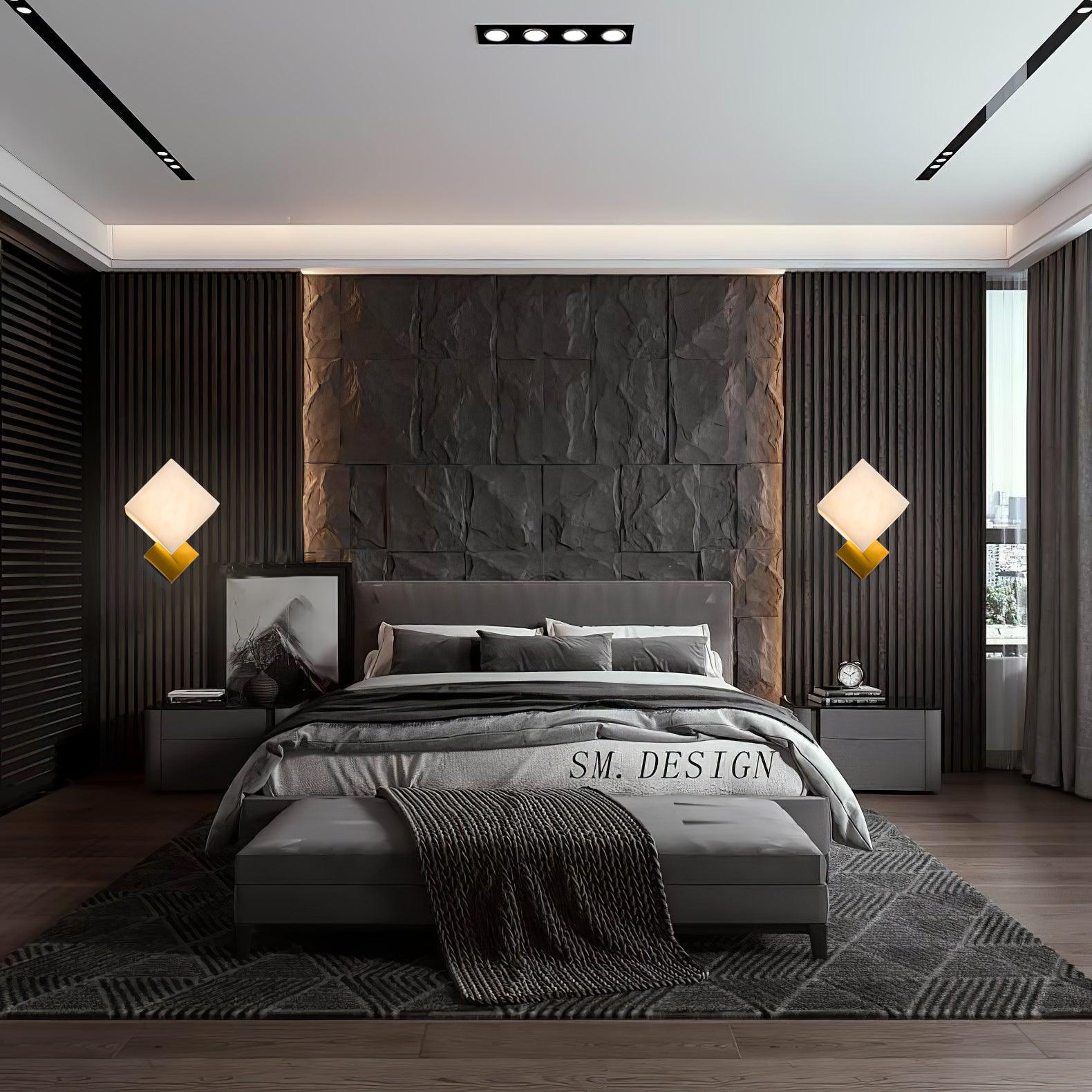 Arden Minimalist Alabaster Wall Light - Neutralighting