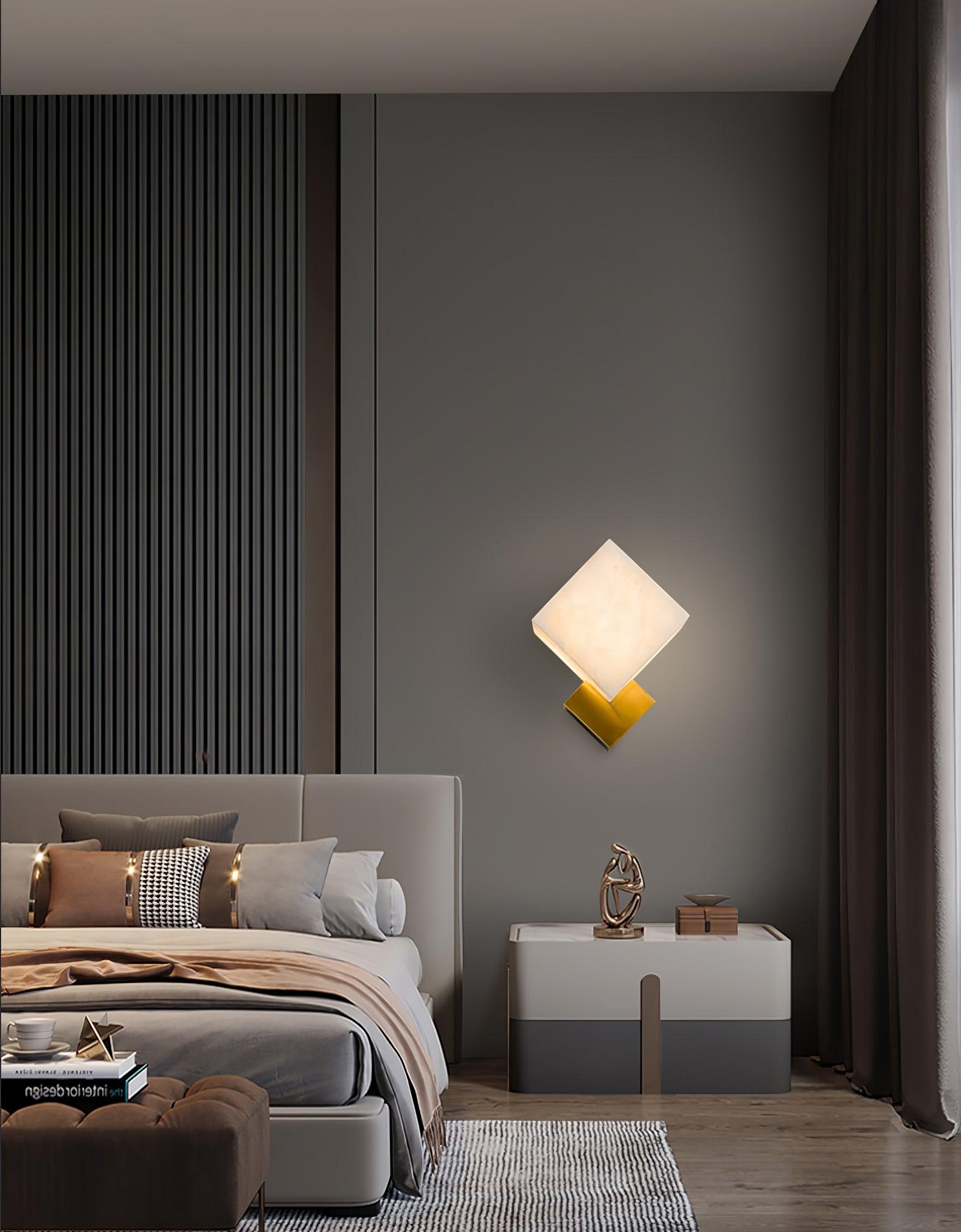 Arden Minimalist Alabaster Wall Light - Neutralighting