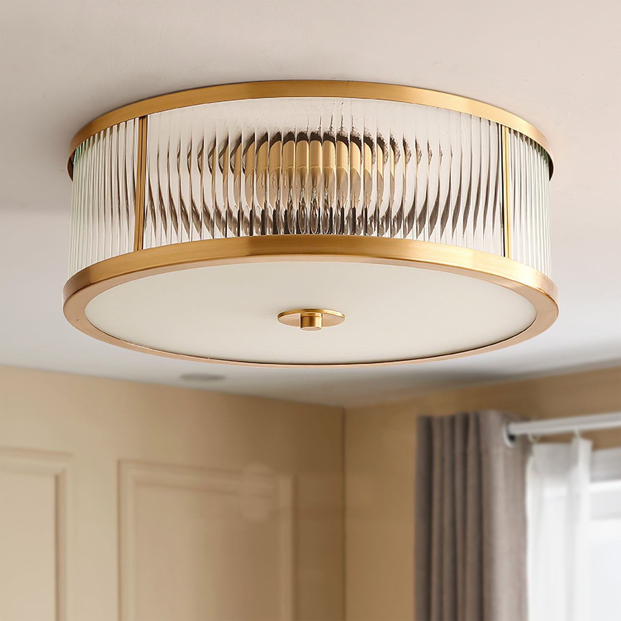 Avvynila Messing Glas Modern Minimalistisch Deckenleuchte-Letslighting