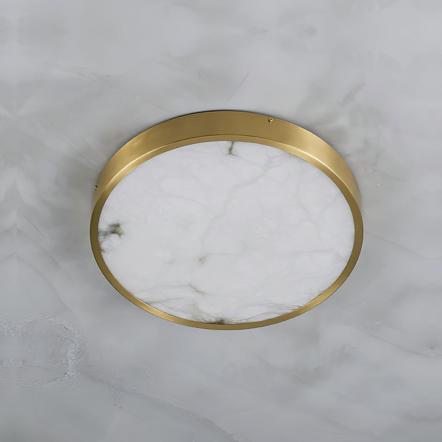 Uzoror Modern Minimalist Recessed Alabaster Ceiling Light - Letslighting