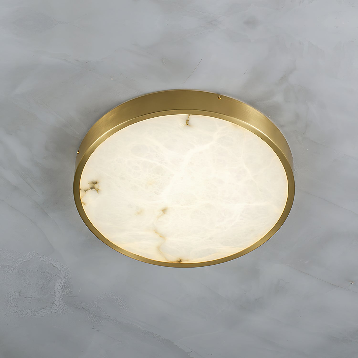 Uzoror Modern Minimalist Recessed Alabaster Ceiling Light - Letslighting