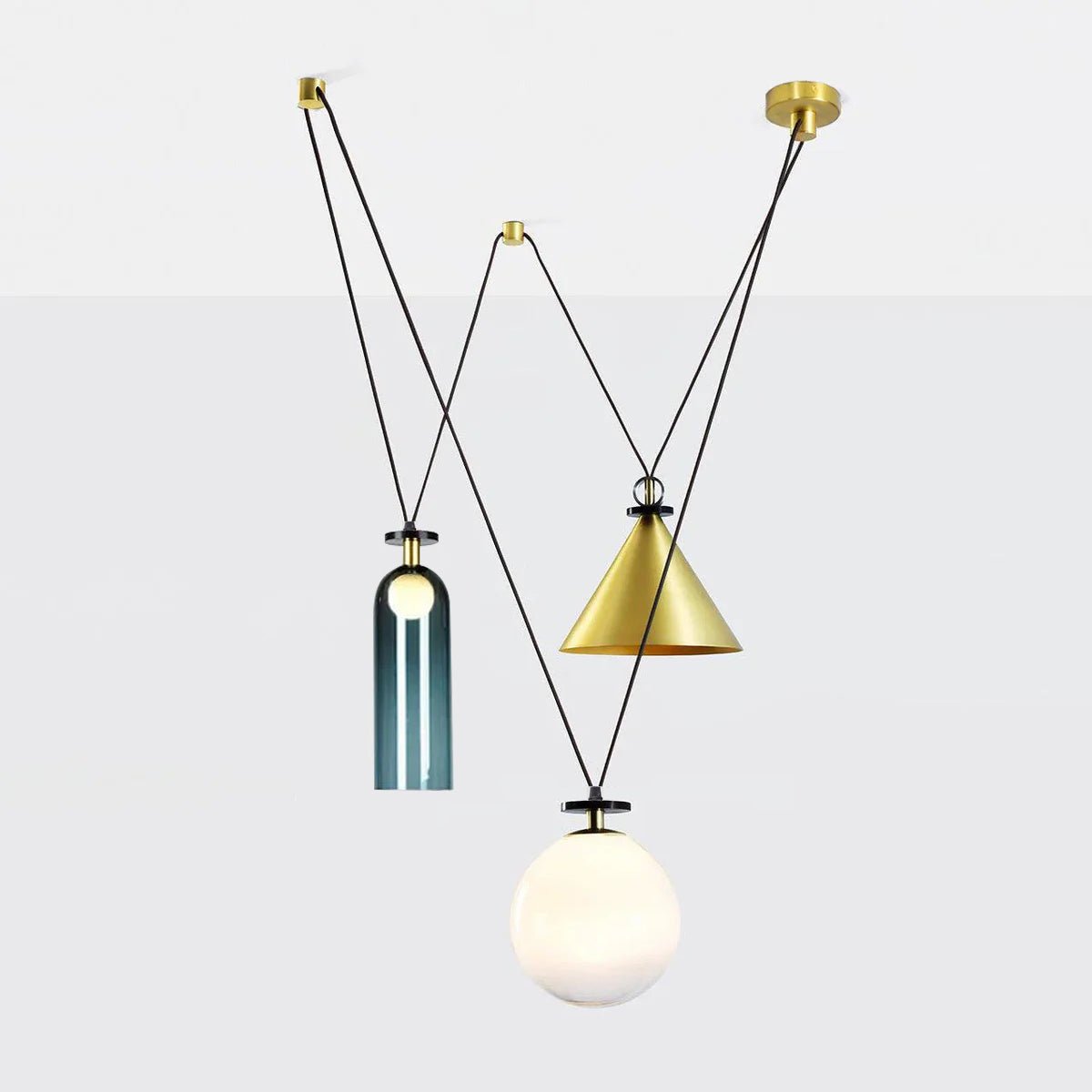 Lustra Kronleuchter Geometrische Form Kunst-Letslighting
