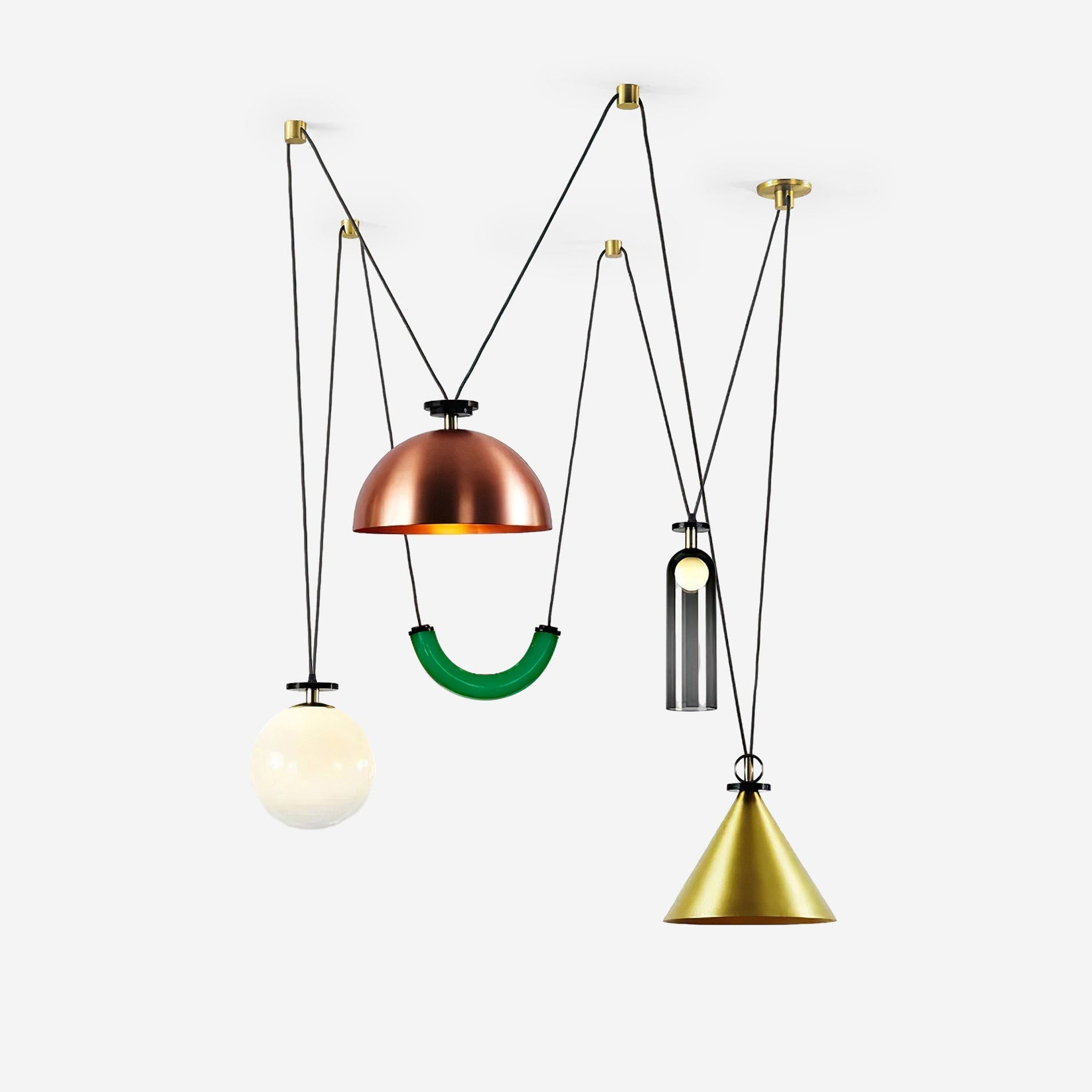 Lustra Kronleuchter Geometrische Form Kunst-Letslighting