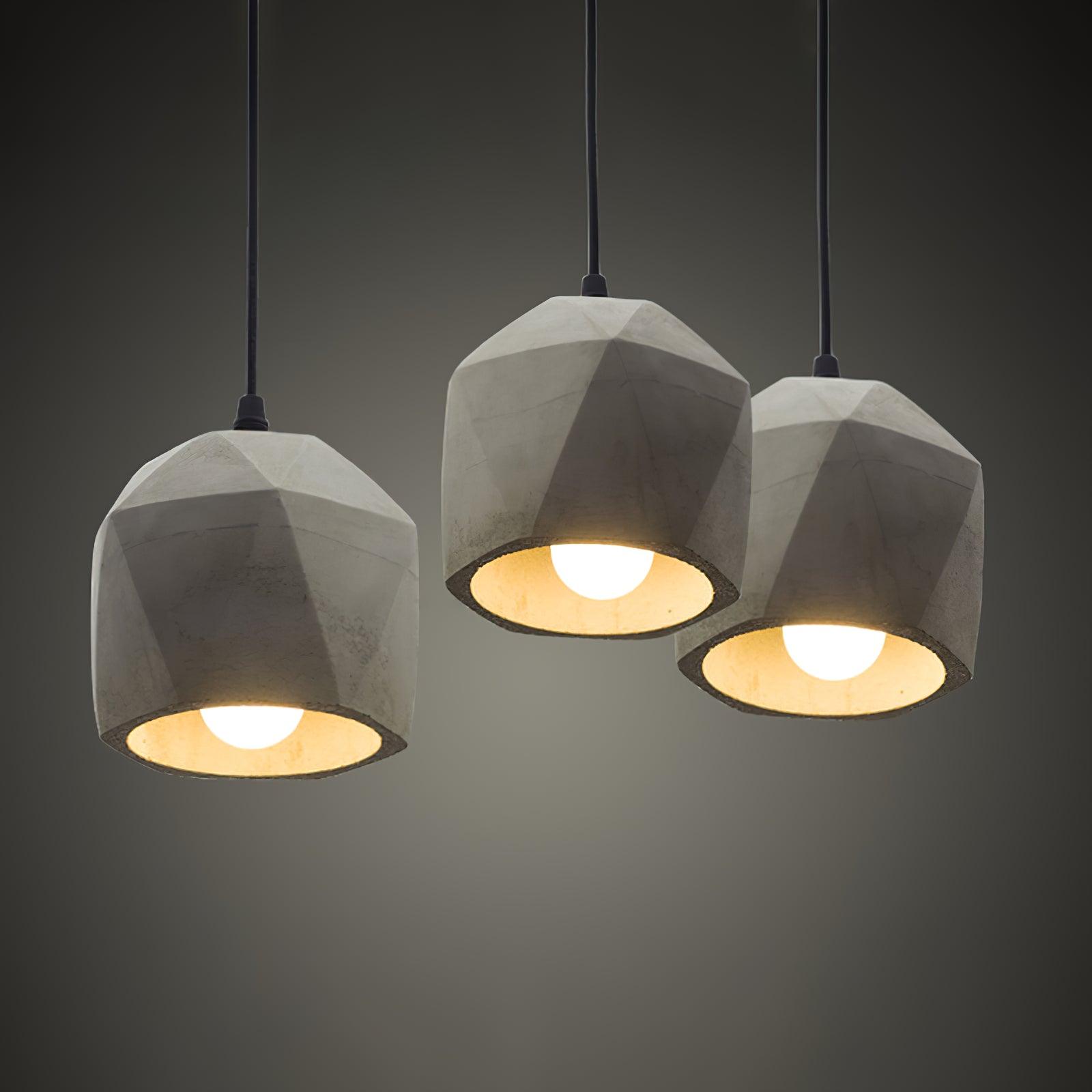 Geo Industriell Zement Pendelleuchte Leuchte-Letslighting