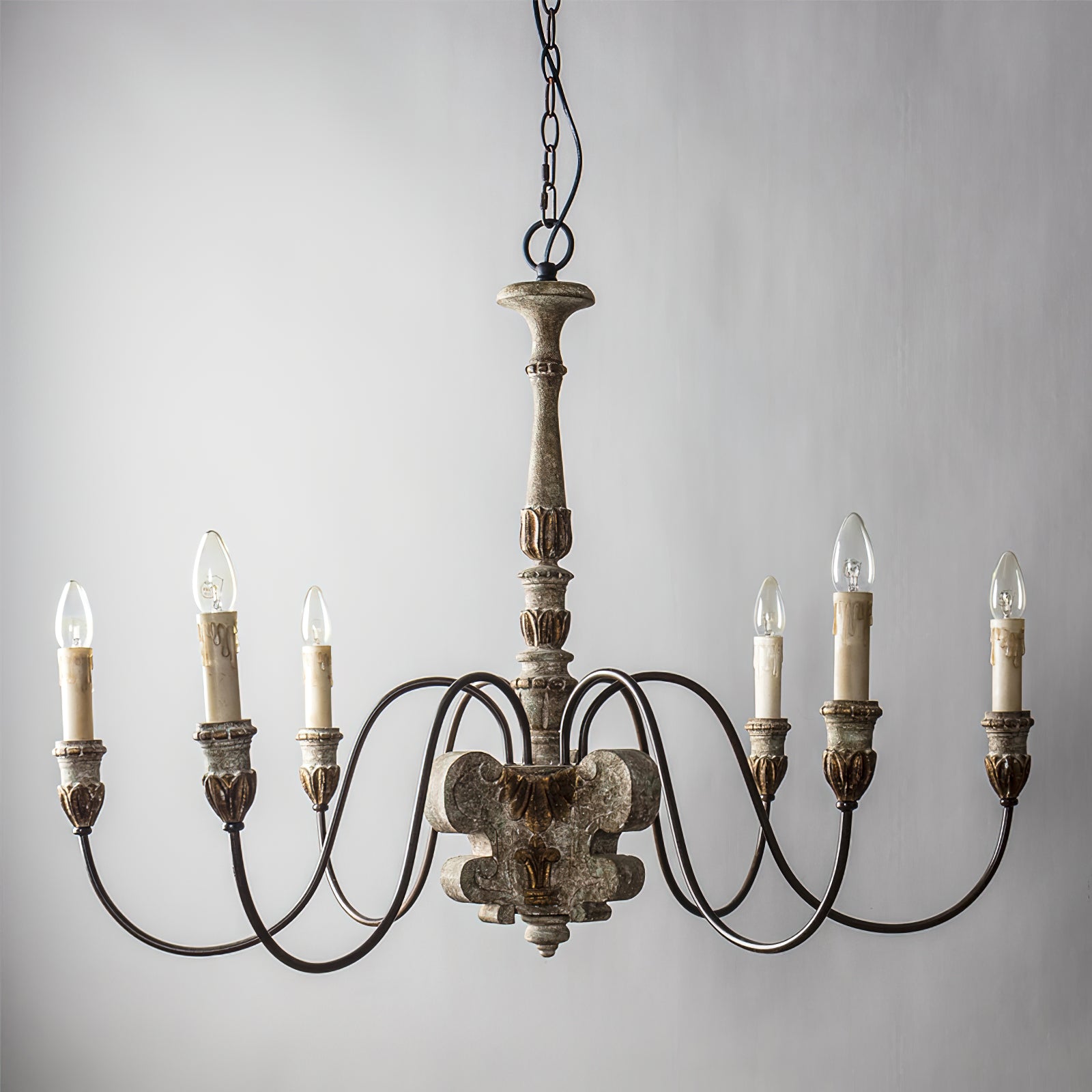 Geovanna Vintage Industrie Massiver Kronleuchter-Letslighting